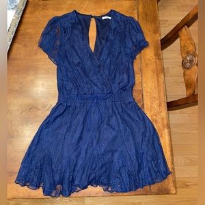 Navy/royal blue romper size medium, worn twice